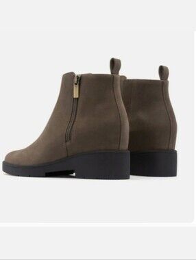 ABEO Horizon Olive Wedge Comfort Ankle Boot 6.5 Metatarsalgia Foot Pain Relief